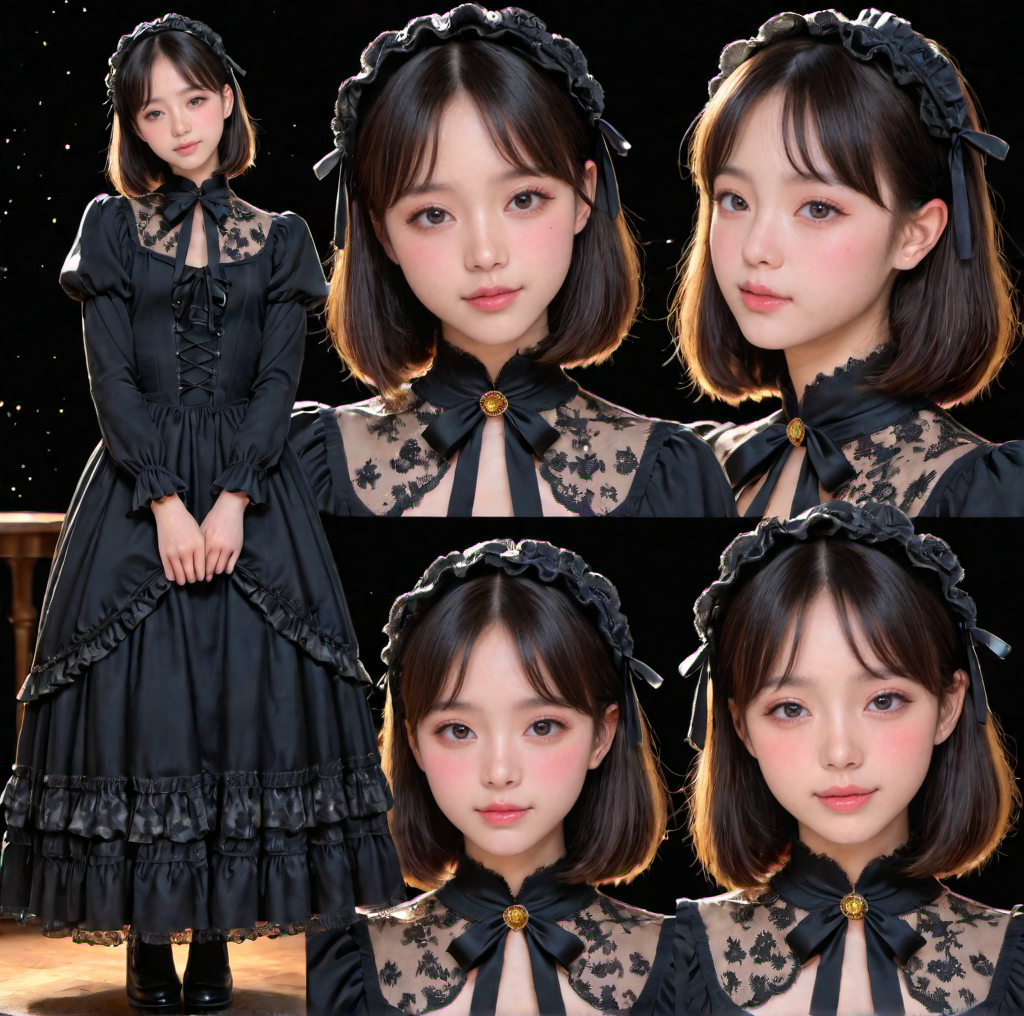 黒服美少女