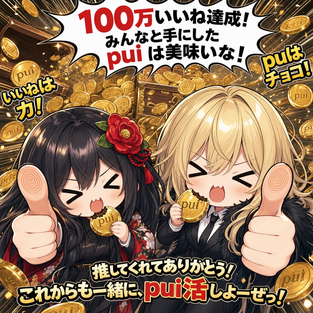 100万いいね、達成！(祝)
