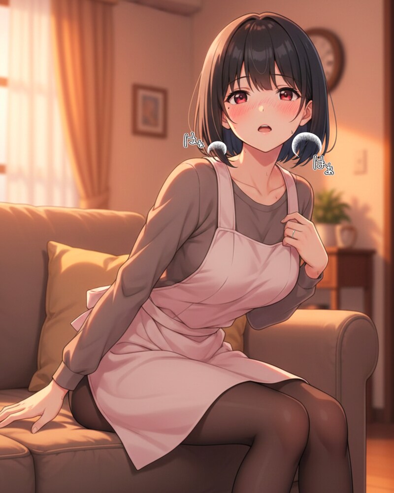 夕暮れと人妻