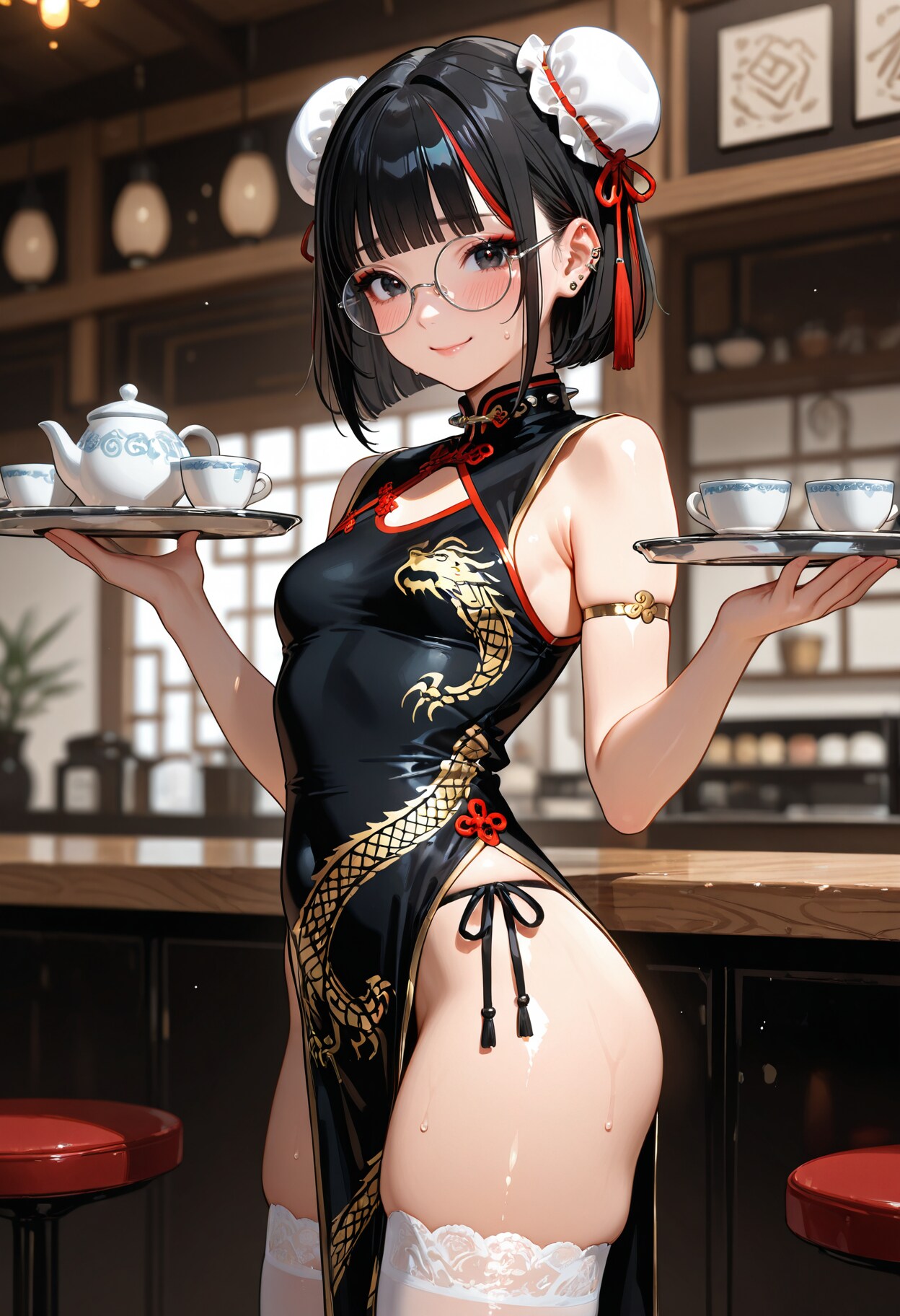 忙し内気ボブちゃん。