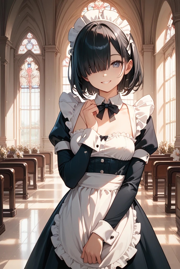 聖堂で働くメイドさん | の人気AIイラスト・グラビア