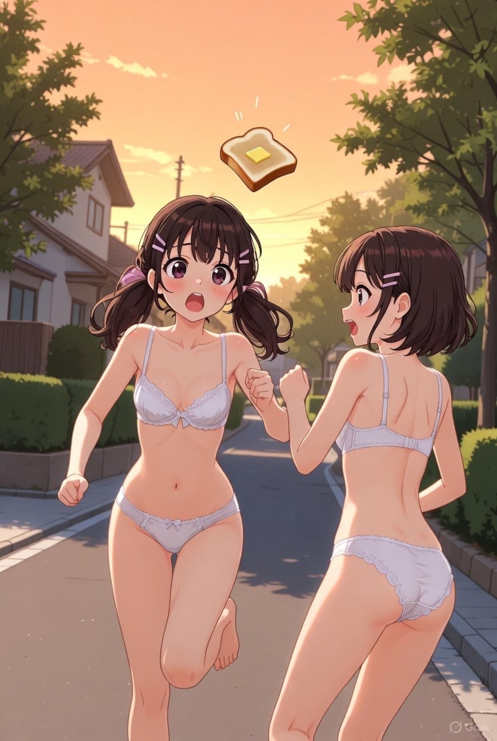 いっけなーい！遅刻遅刻！！(え