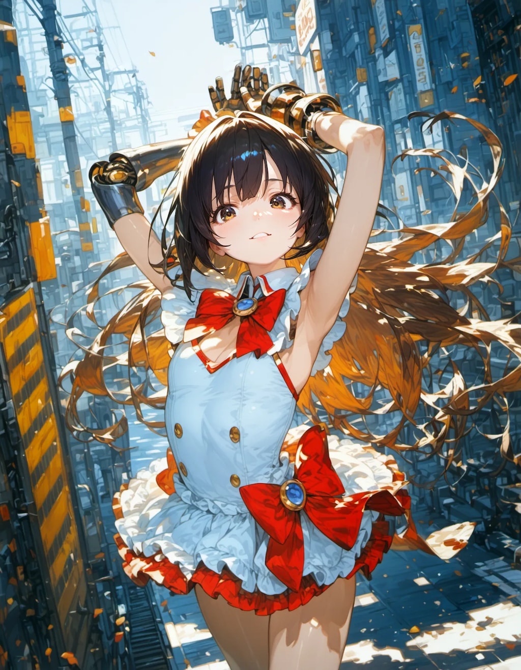 Mechanical Grace in a Falling City