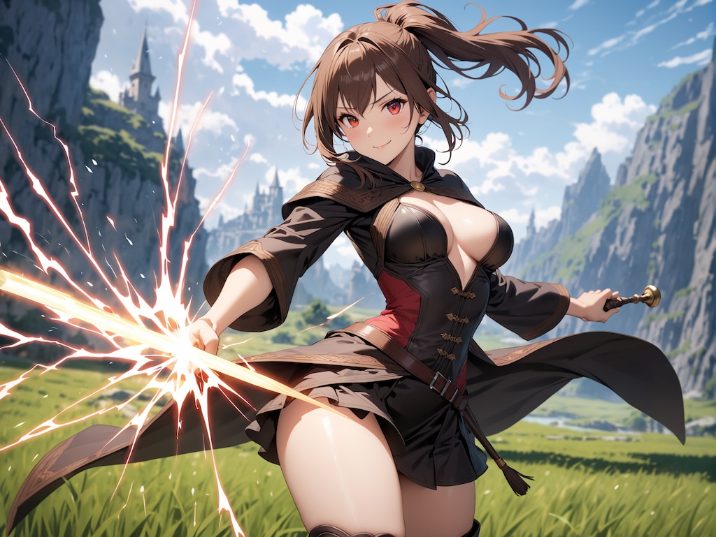 魔法使い、トドメの一撃！