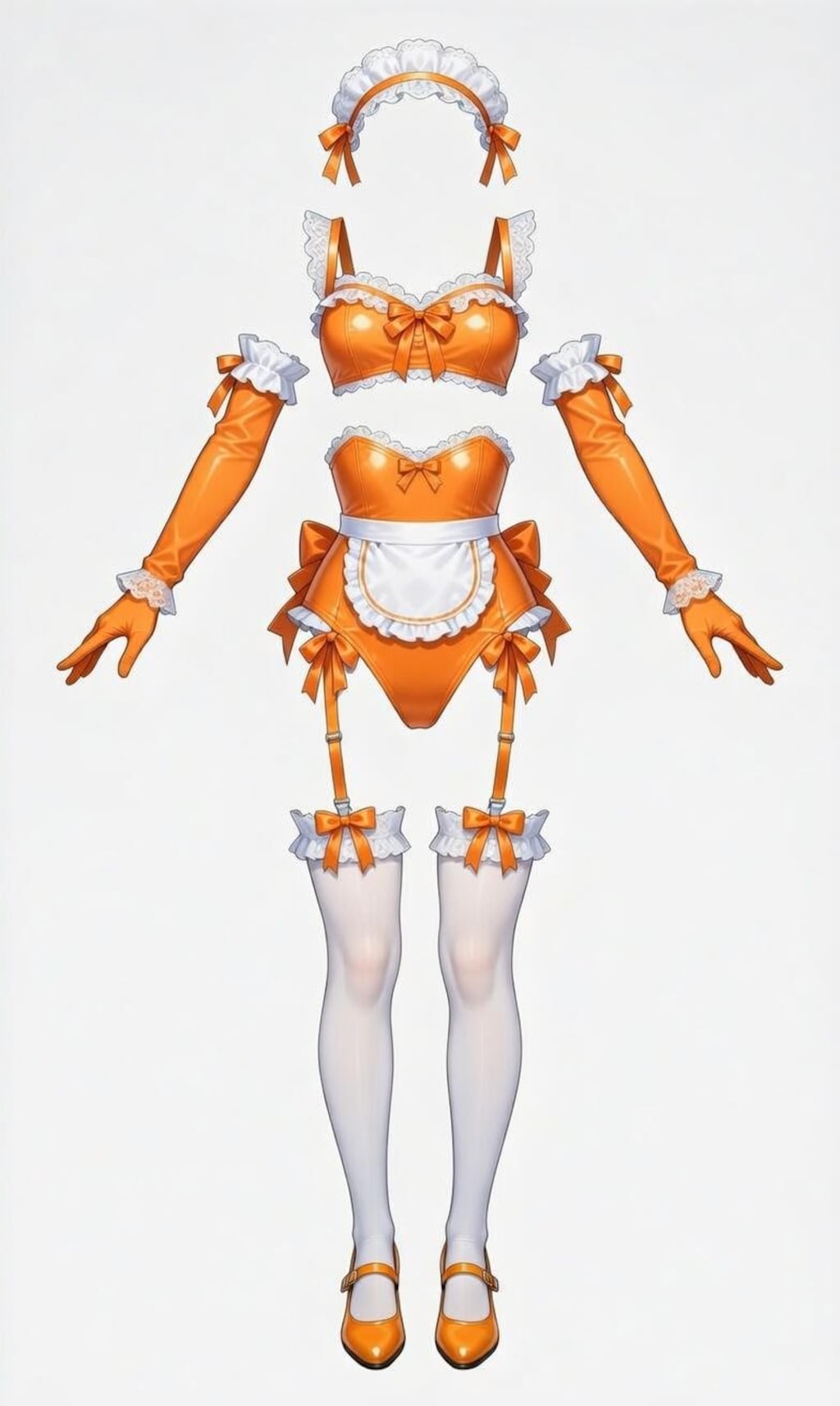 Grokの着せ替え用メイドレオタード