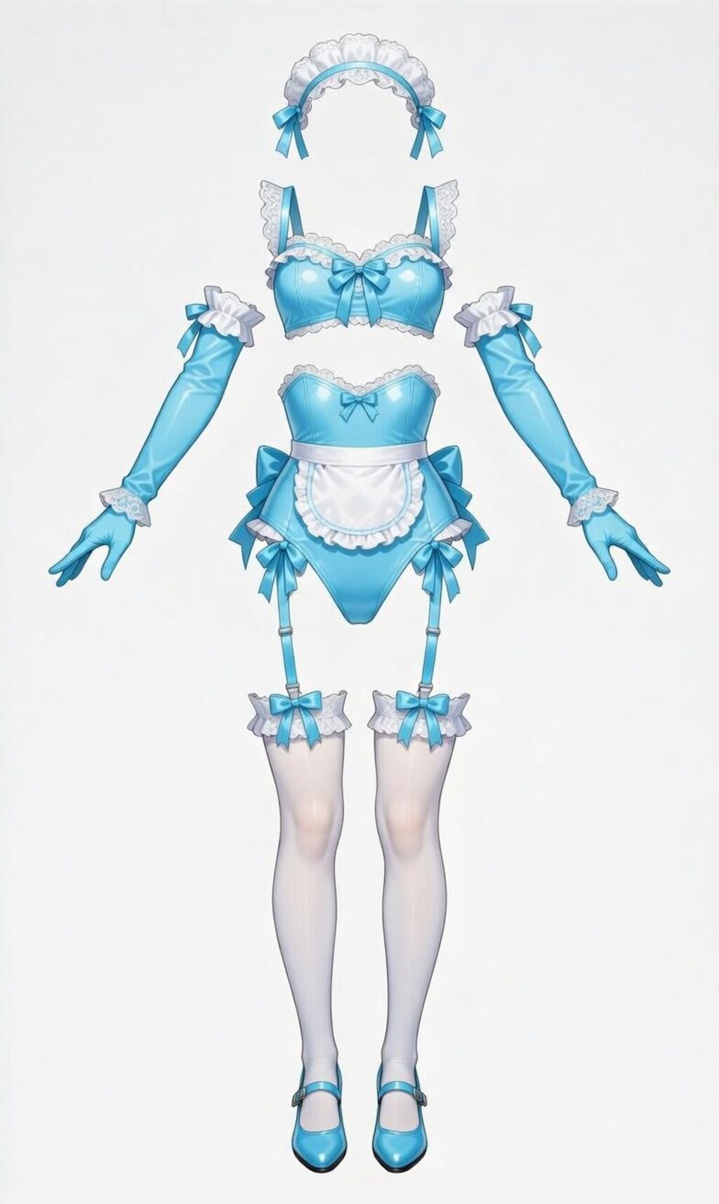 Grokの着せ替え用メイドレオタード
