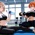 【今日の腹筋】放課後トレーニング(トモマナ) 4枚目