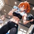 【今日の腹筋】放課後トレーニング(トモマナ) 5枚目