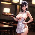 ウェイトレスのコスプレ イラスト系 9枚目