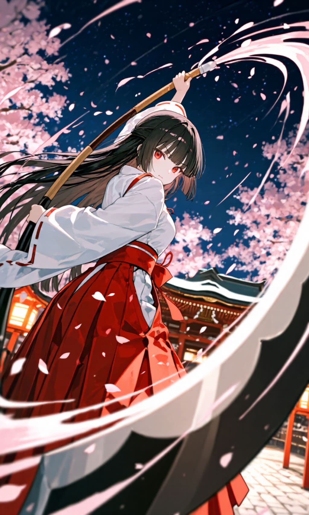 大鎌女子　夜桜嵐