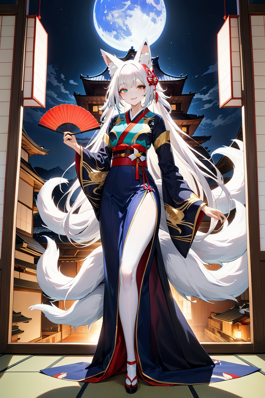 キツネ娘 -陽- | の人気AIイラスト・グラビア