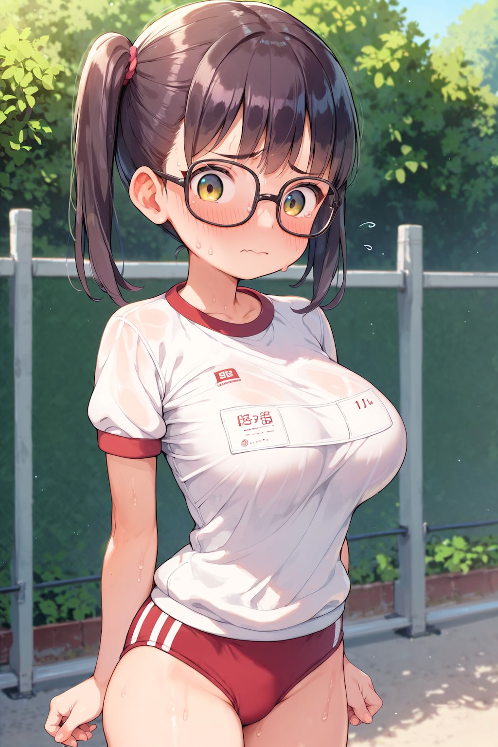 ロリ巨乳眼鏡ブルマ(17)