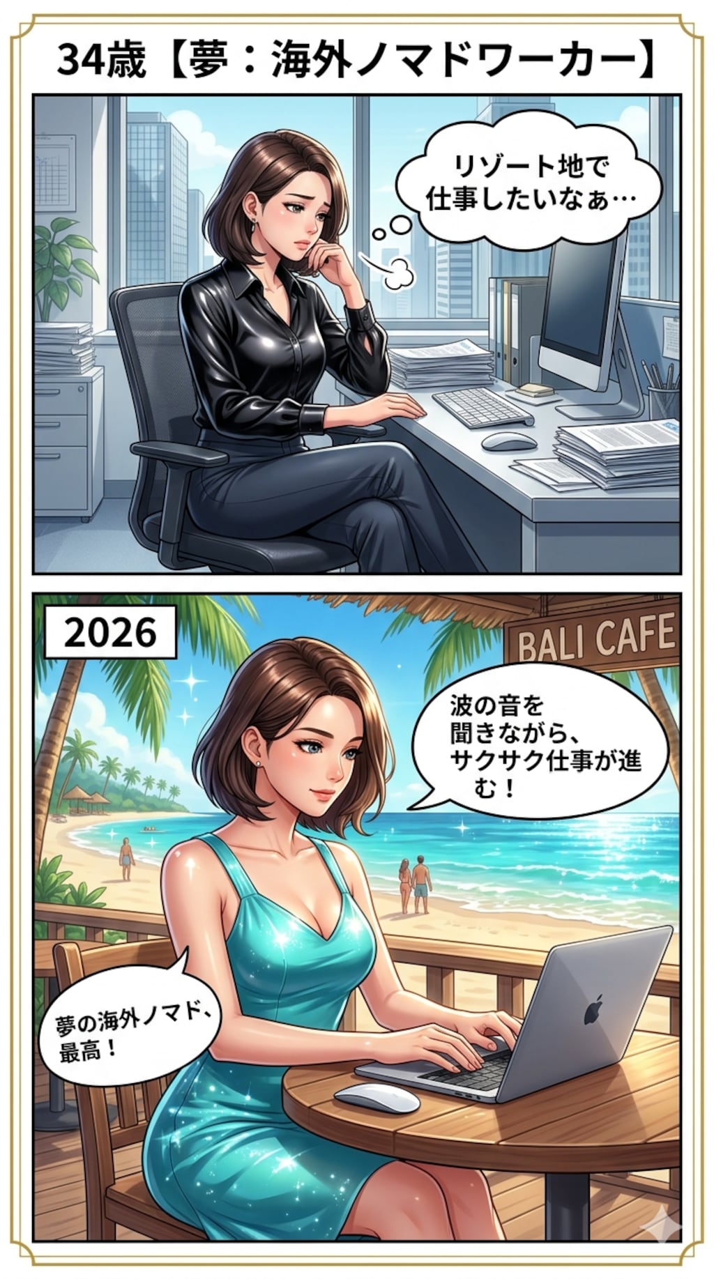 2コマ漫画