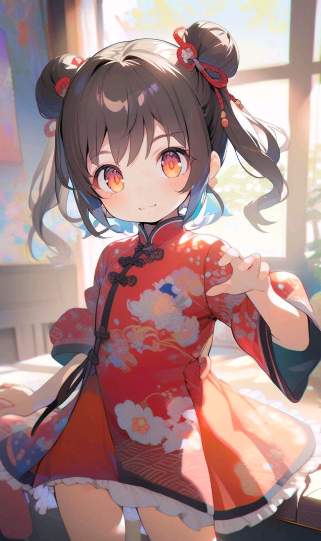 チャイナドレス　小さな女の子