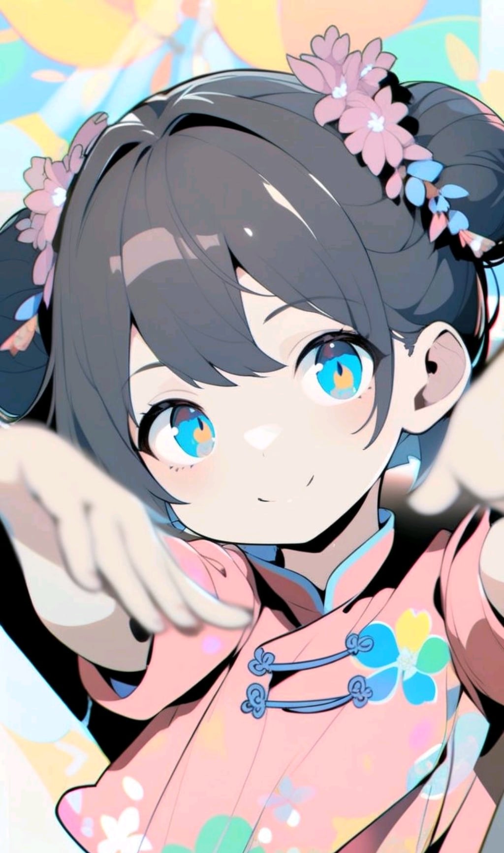 チャイナドレス　小さな女の子