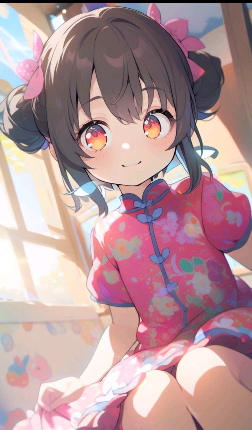 チャイナドレス　小さな女の子