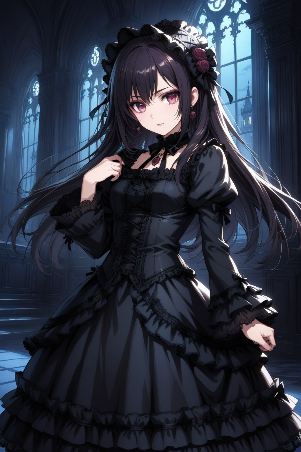黒ゴスロリさん | の人気AIイラスト・グラビア
