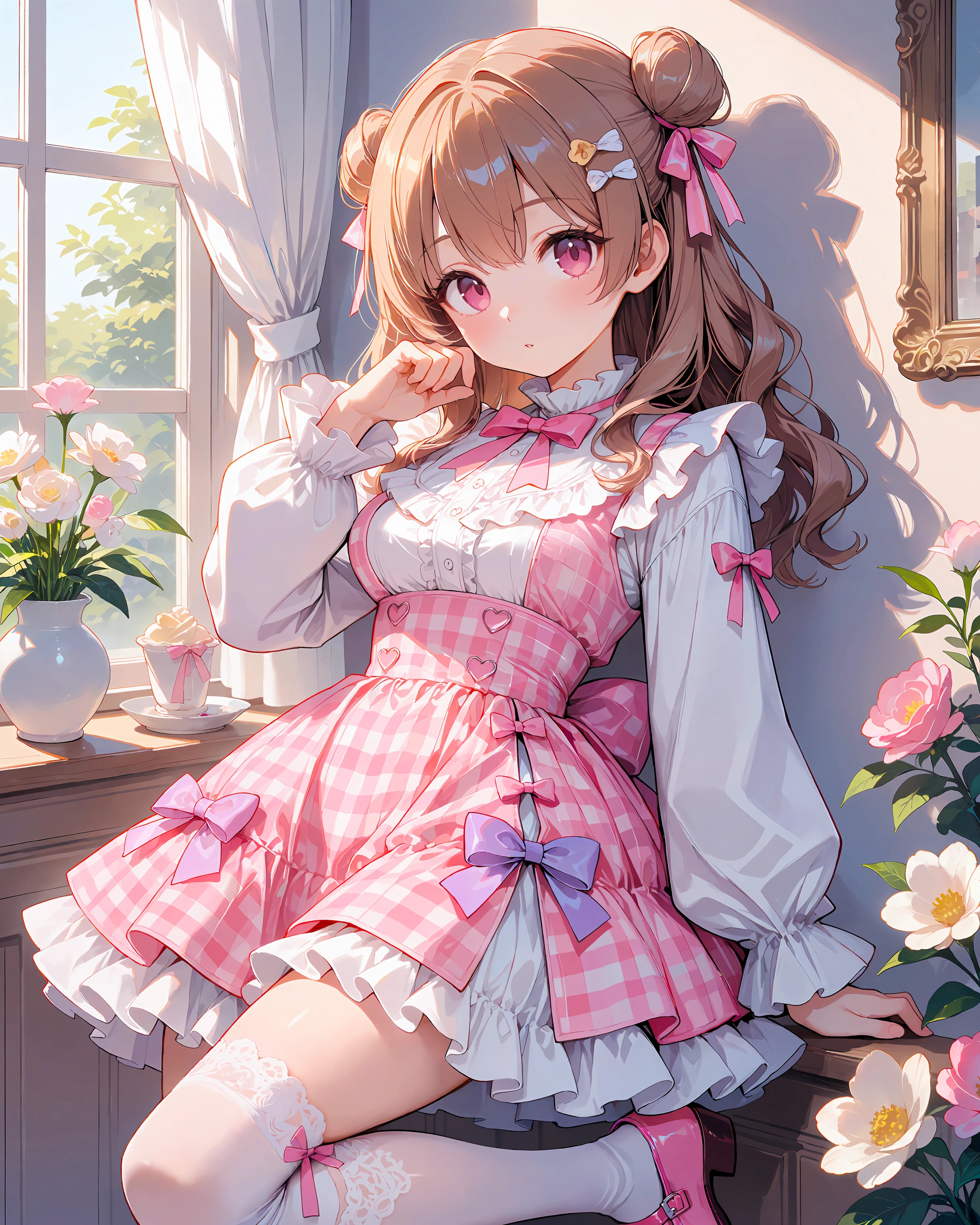 ウエルカムギンガムスイートピンクのさとみん #4