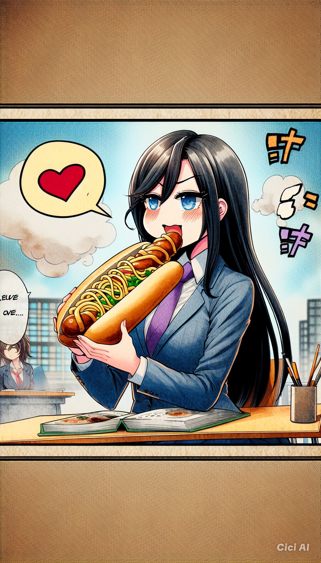 お嬢様、カップ麺に感激