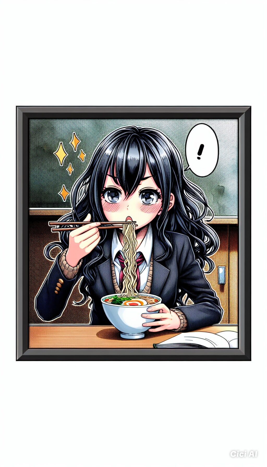 お嬢様、カップ麺に感激