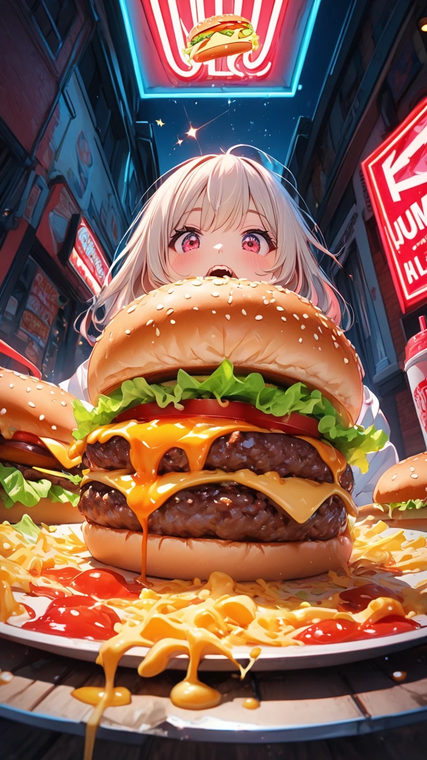 秋の限定バーガー🍔 | の人気AIイラスト・グラビア