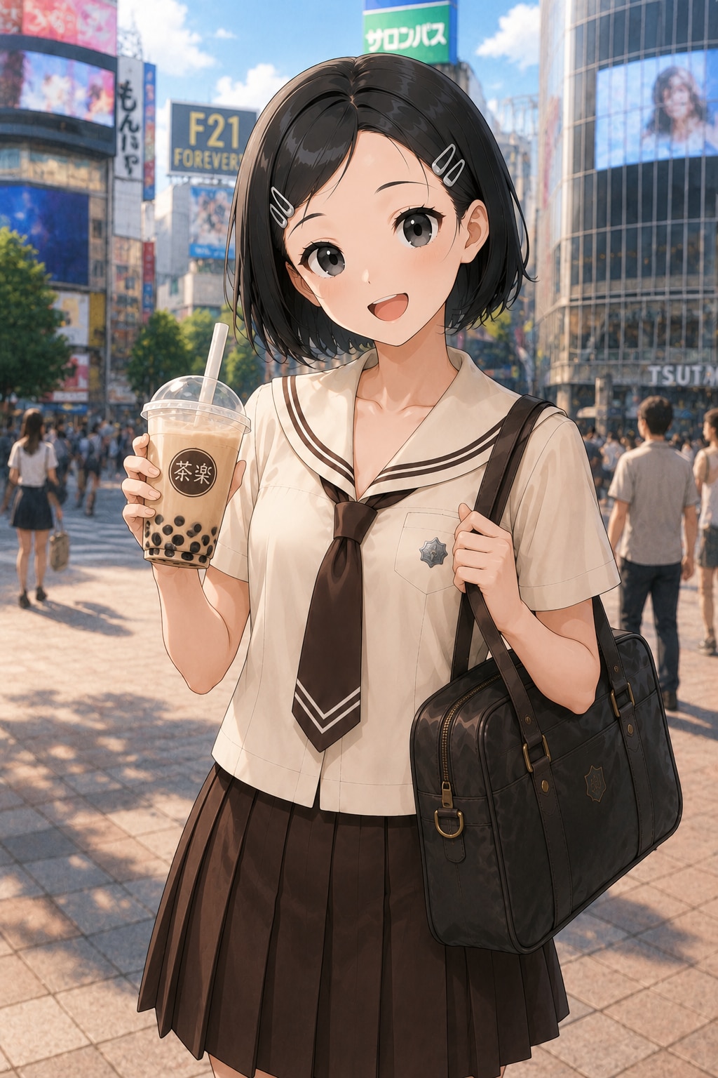 架空制服女子１２　真央ちゃん | の人気AIイラスト・グラビア
