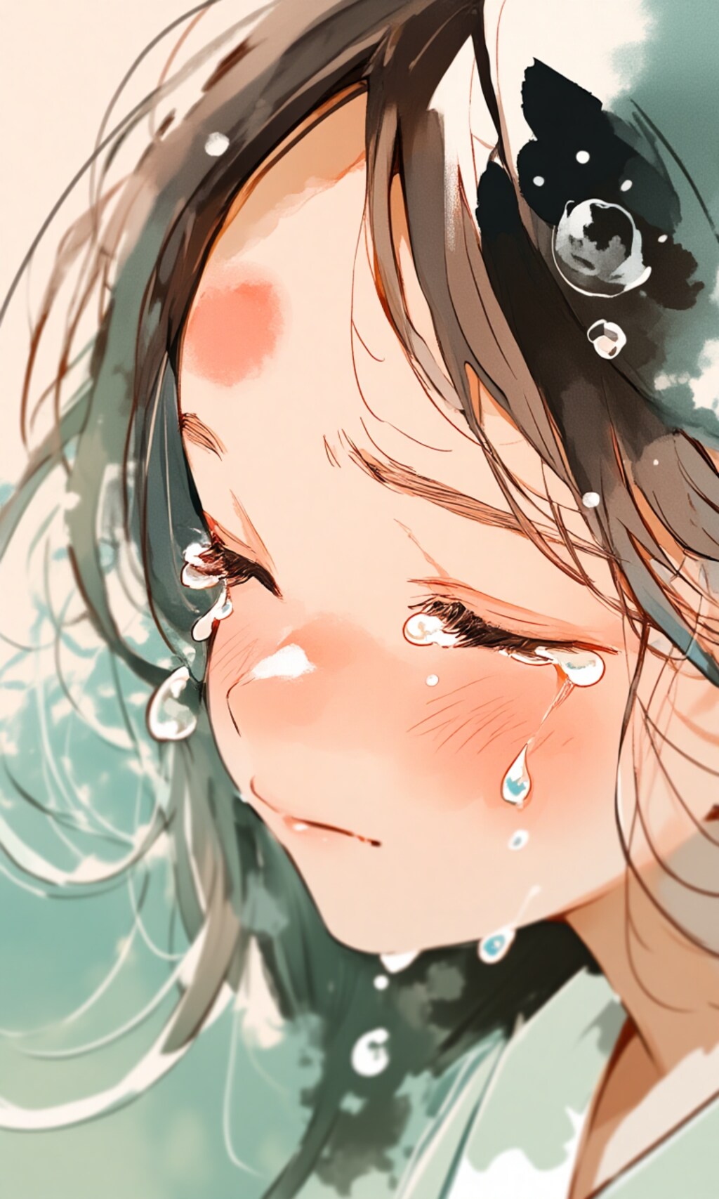 おでこ…ぶつけちゃいました