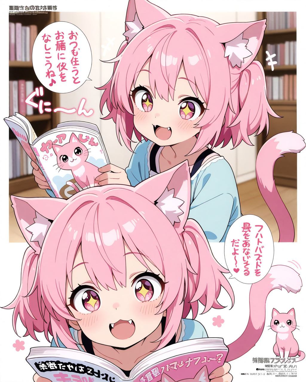 猫耳好きなidiotさまのプロンプトをお借りしました！！