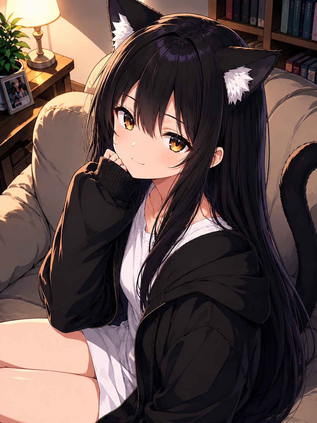 寄り添ってくれる猫又さん