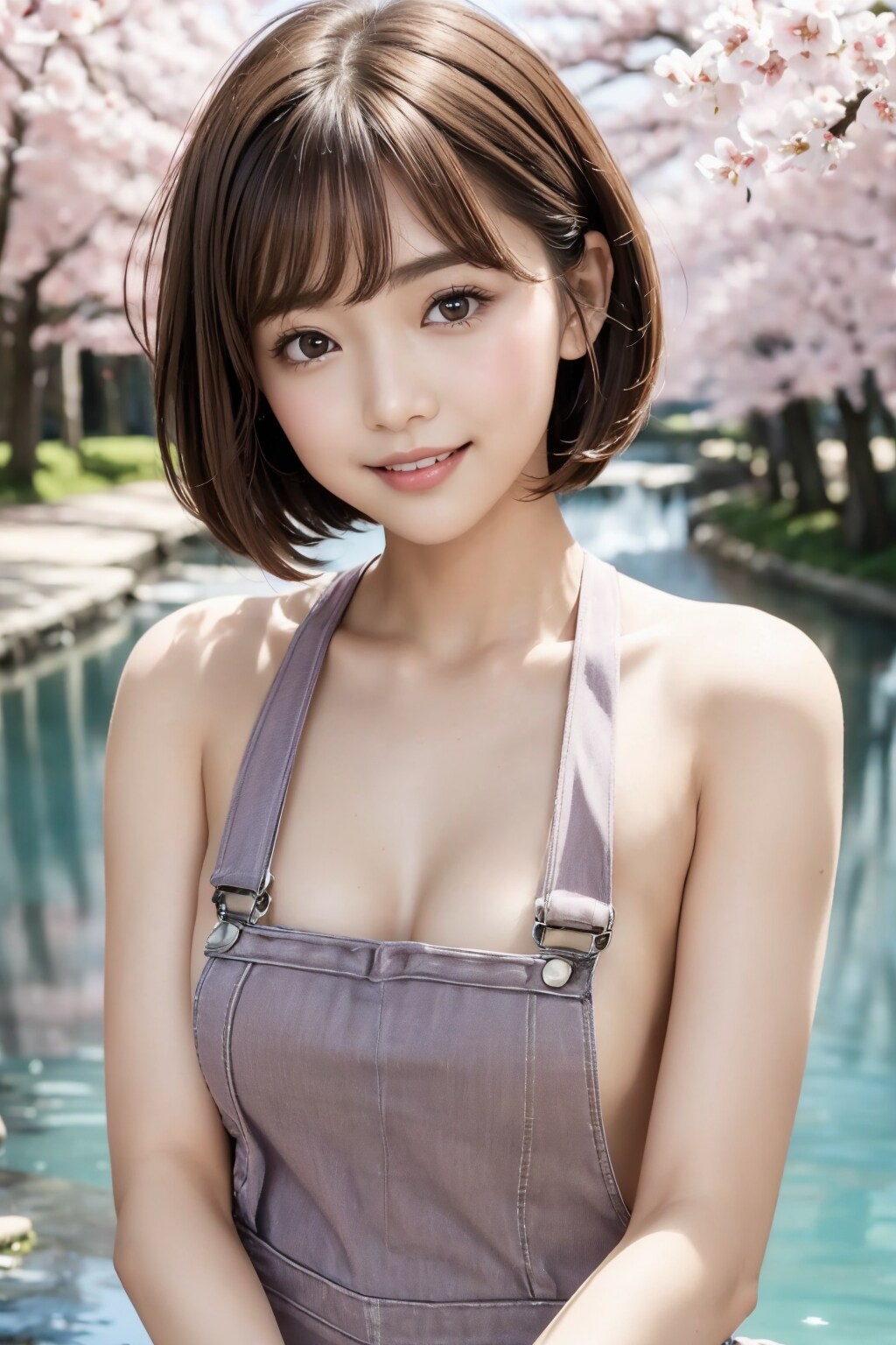 オーバーオールの れなちゃん