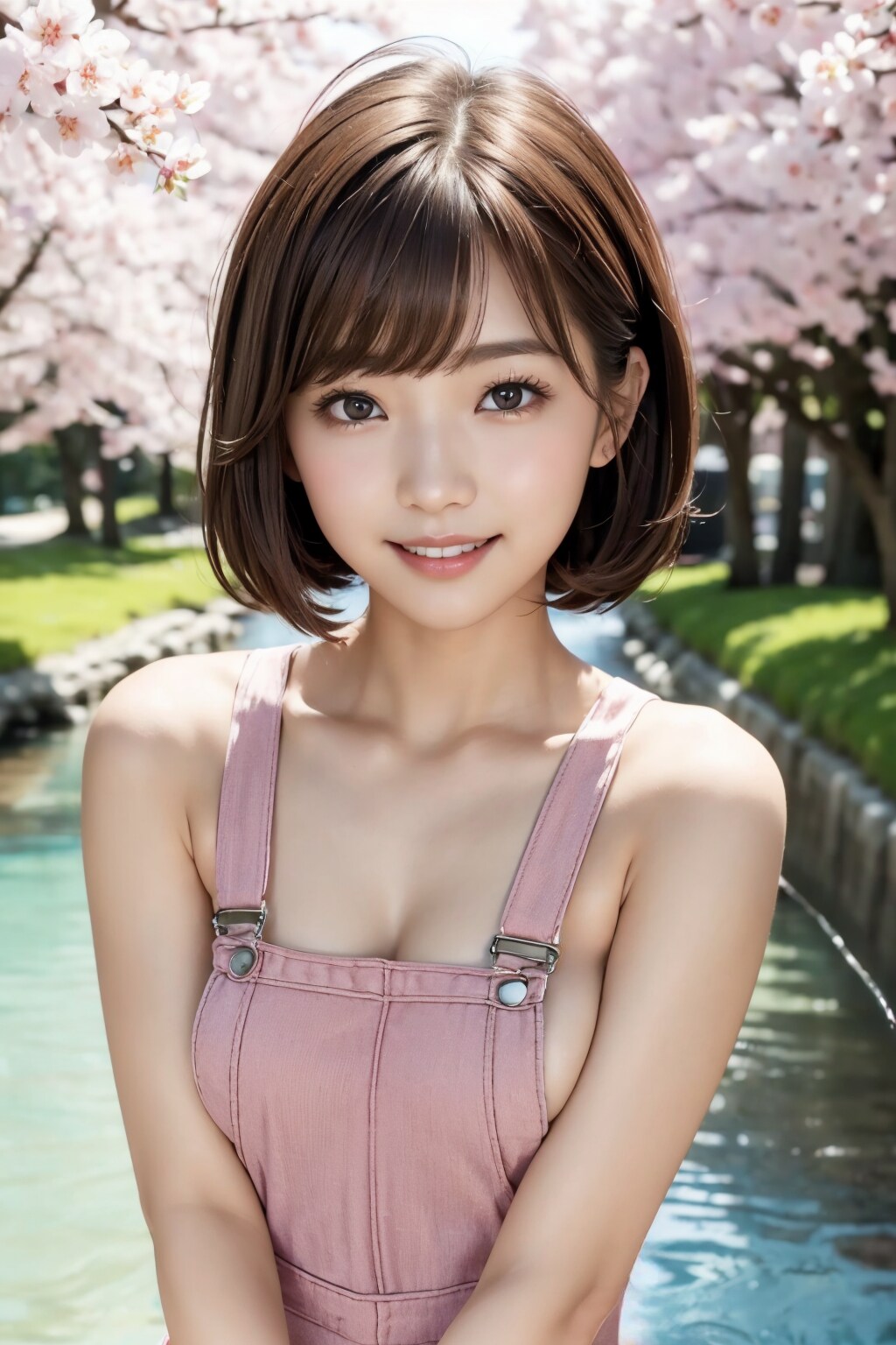 オーバーオールの れなちゃん