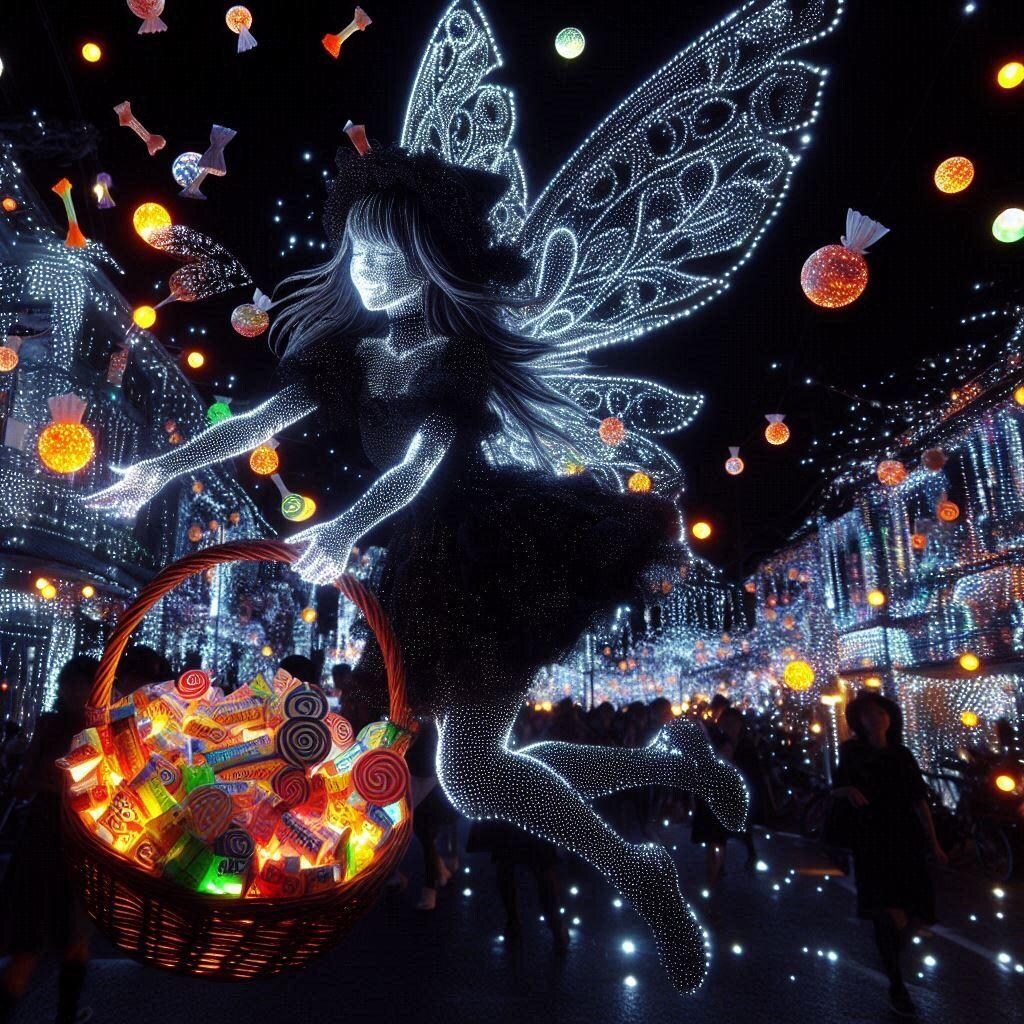 光で描いた妖精