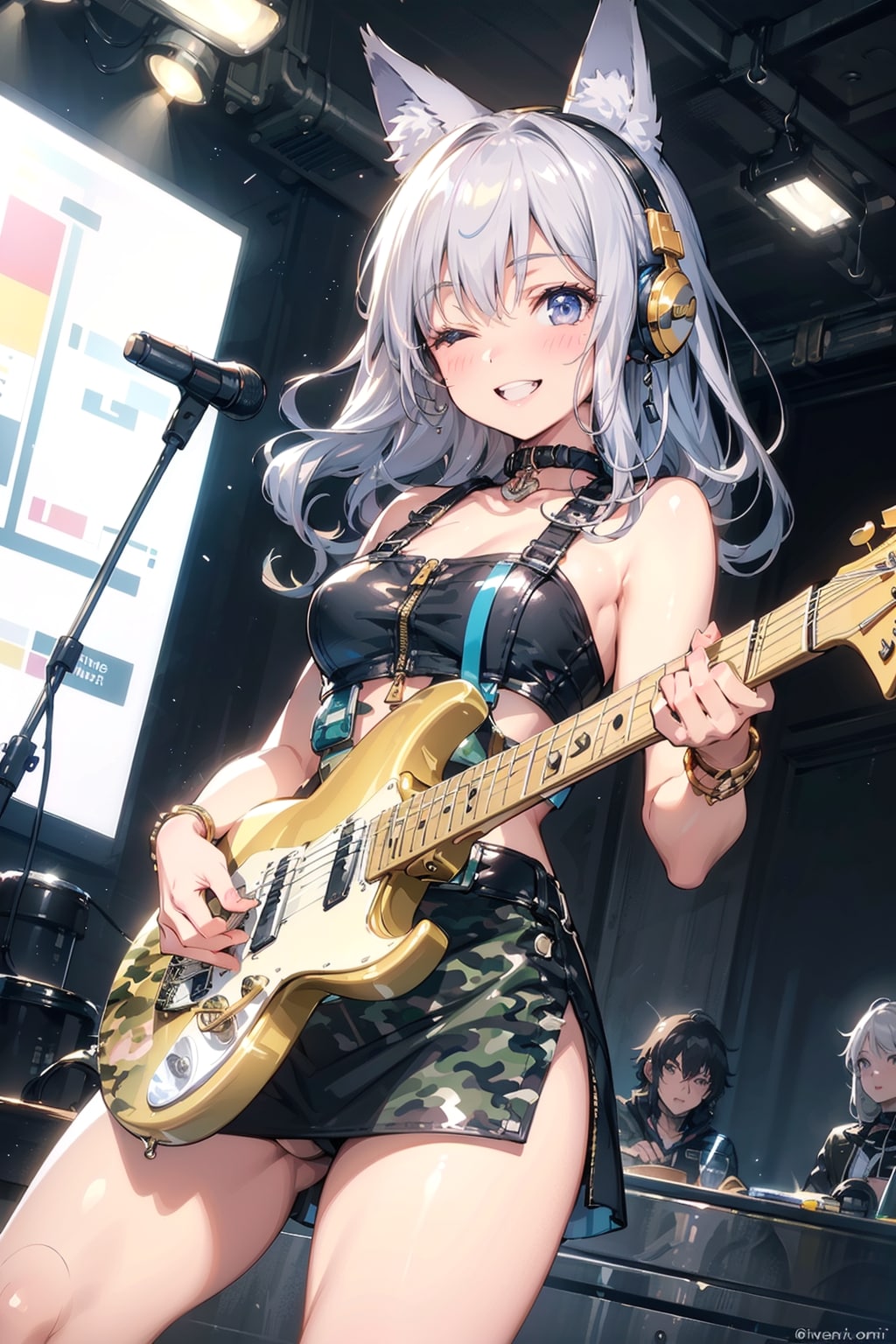 ギター&ボーカルオーディション🎸🎤🐺🎶 | の人気AIイラスト・グラビア