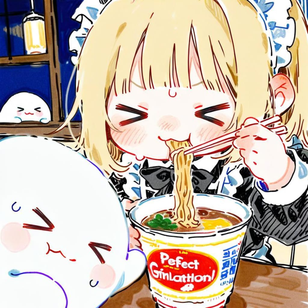 ( -ω-)摩訶不思議かぷめん…絶品やでぇ…✨✨