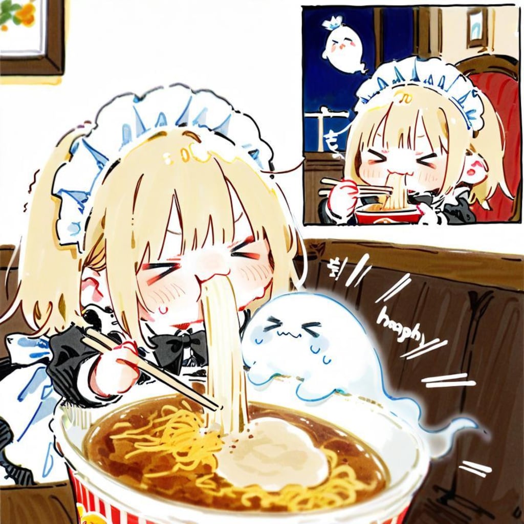 ( -ω-)摩訶不思議かぷめん…絶品やでぇ…✨✨