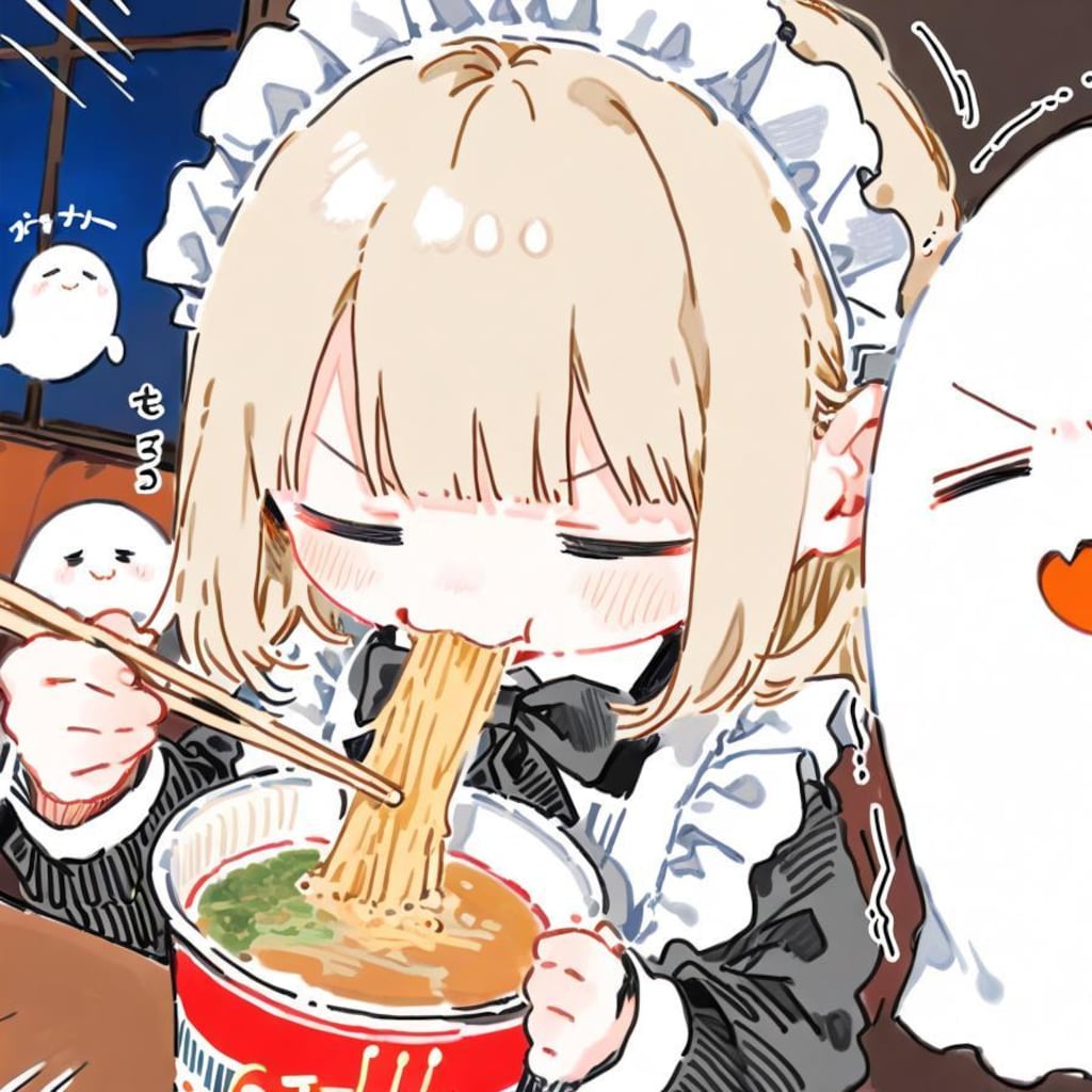 ( -ω-)摩訶不思議かぷめん…絶品やでぇ…✨✨