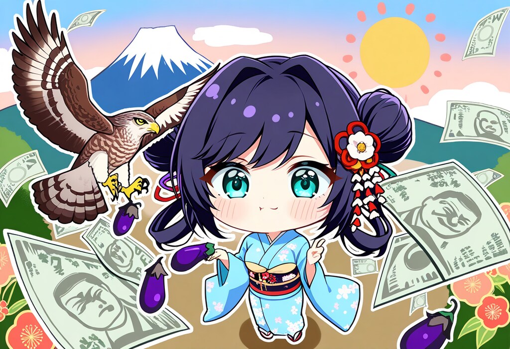 うちの子たちと年賀嬢