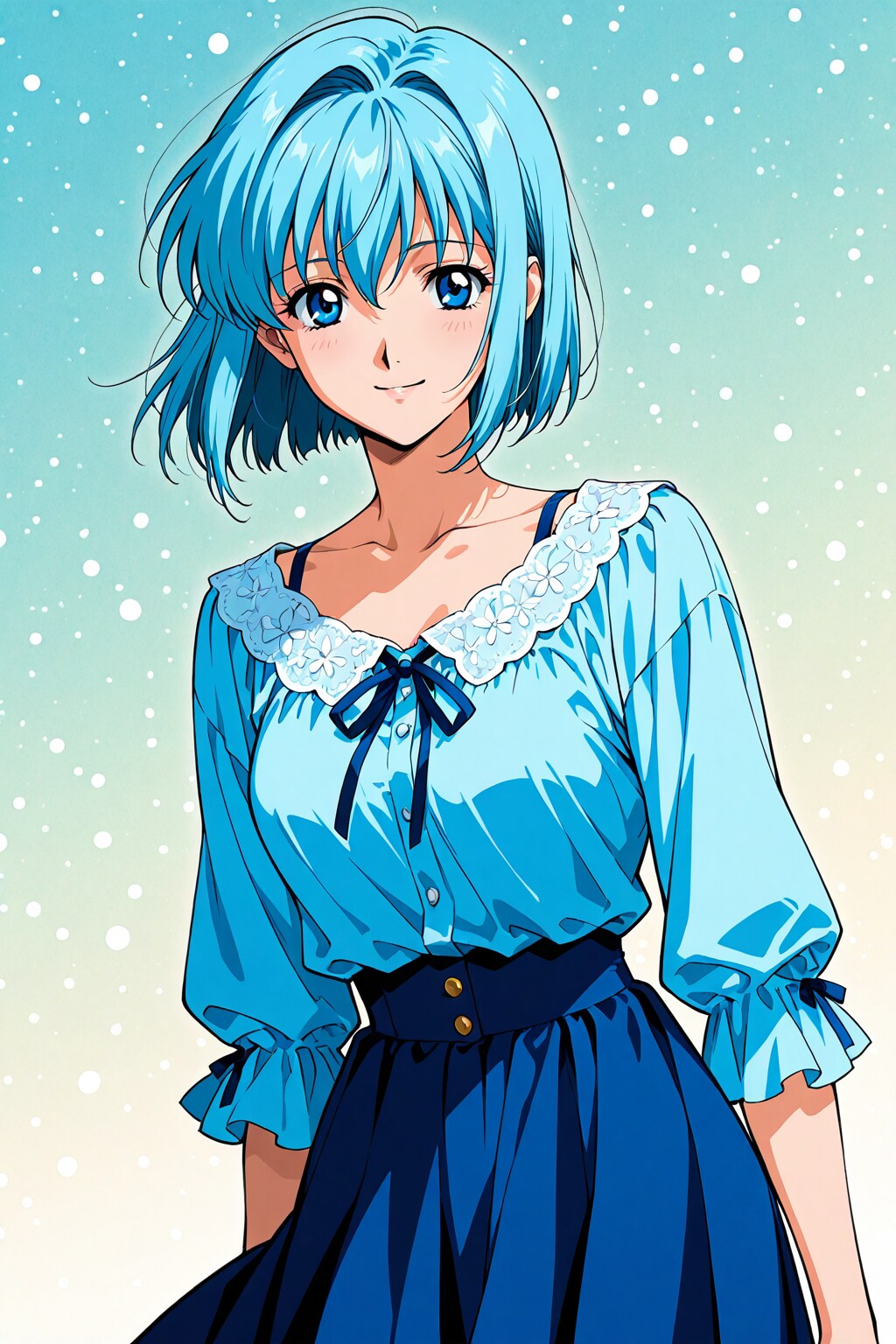 2000年代アニメ風な女の子