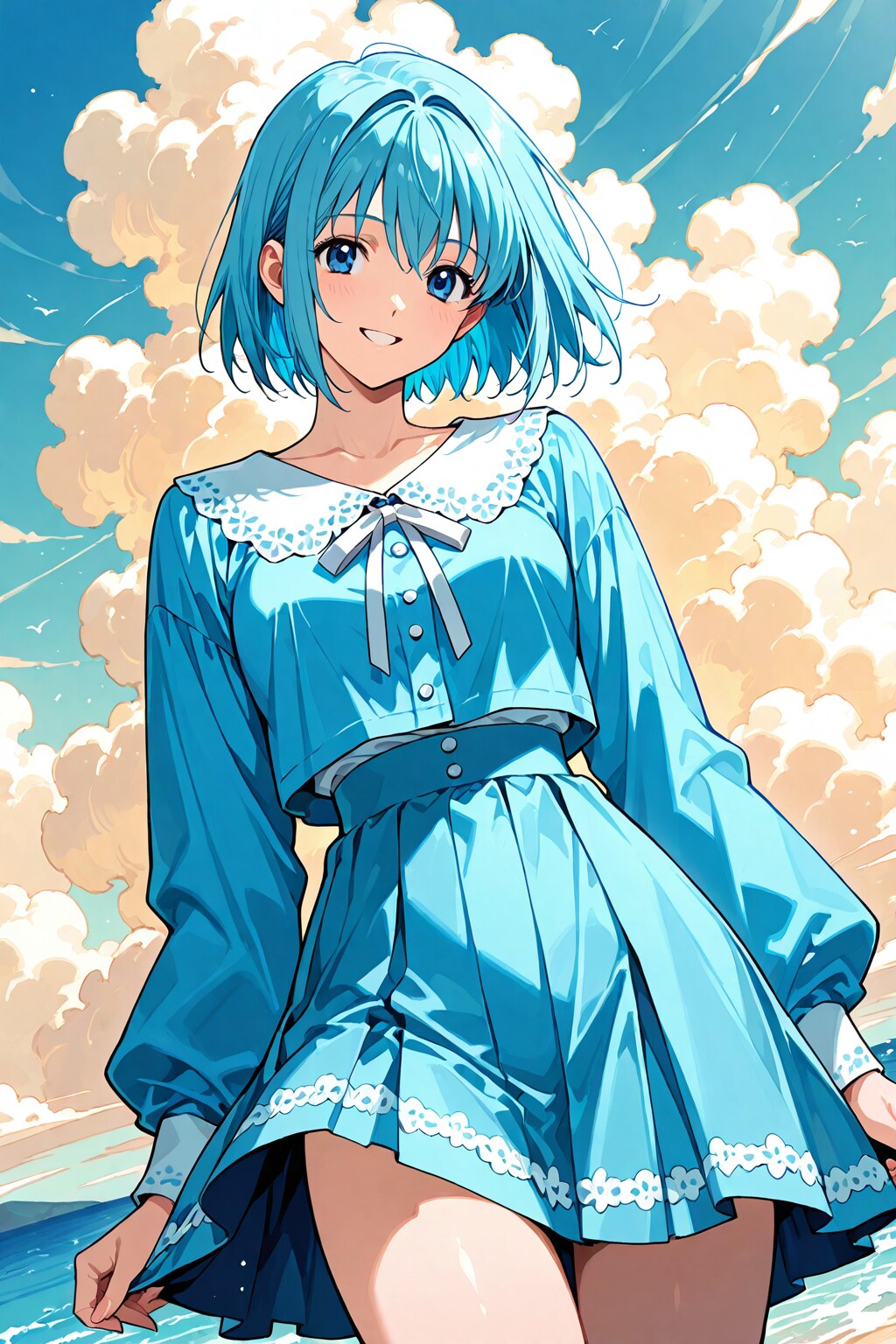 2000年代アニメ風な女の子