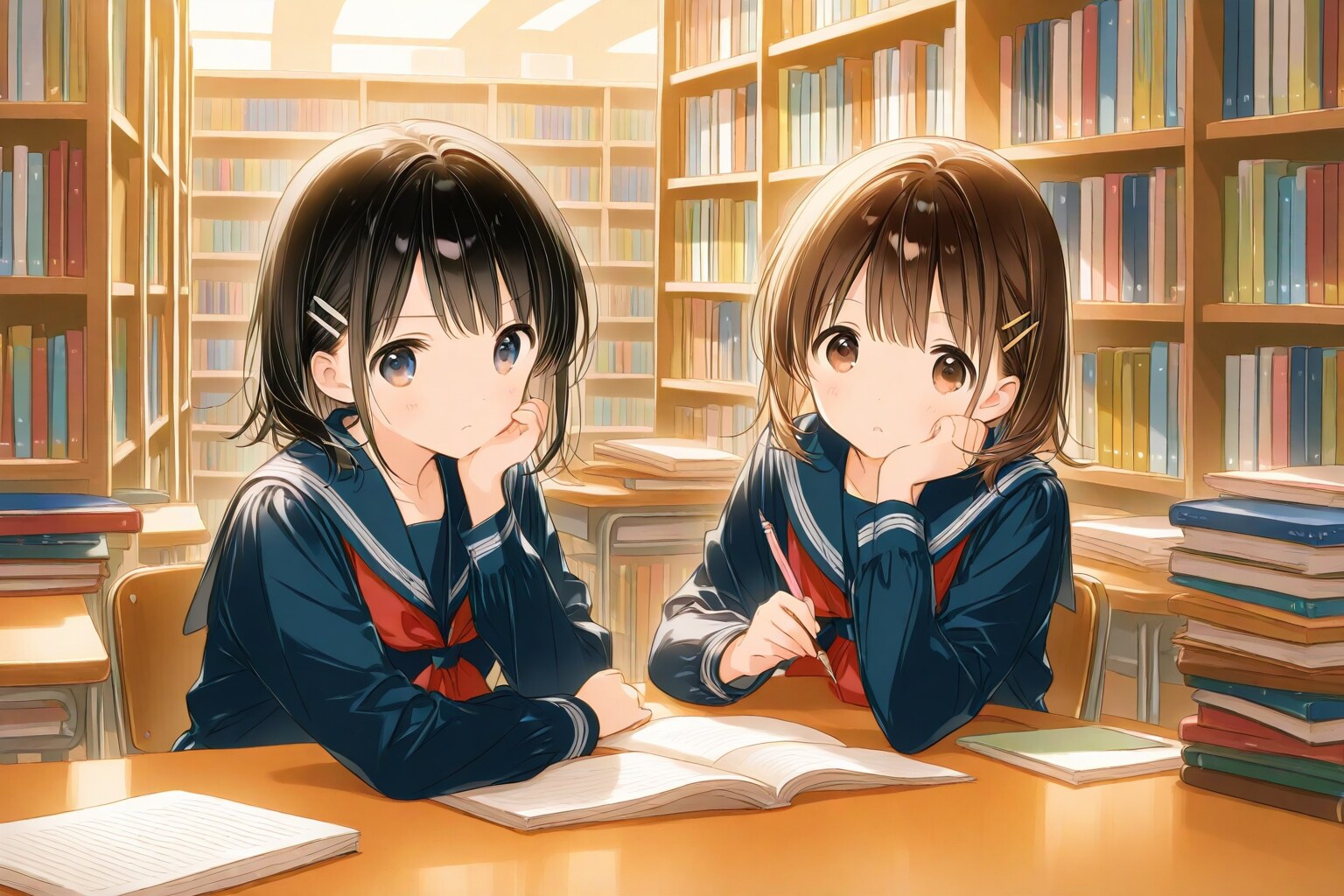 難問に、挑戦中。 | の人気AIイラスト・グラビア