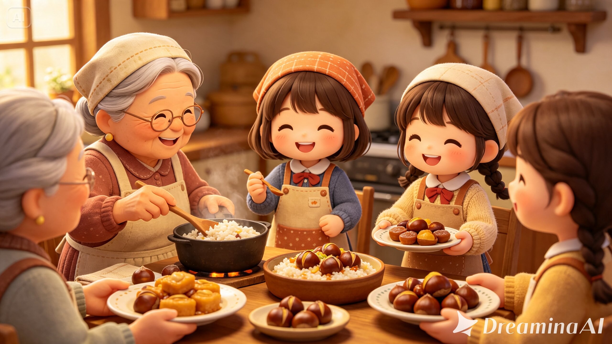秋の遠足｜栗料理１（70/100） | の人気AIイラスト・グラビア