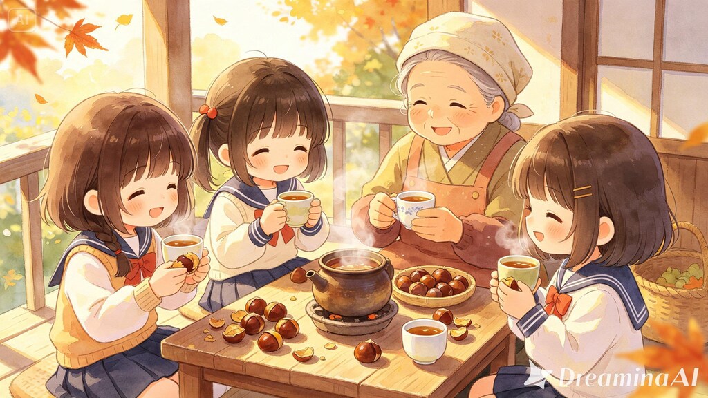 秋の遠足｜栗料理１（70/100）