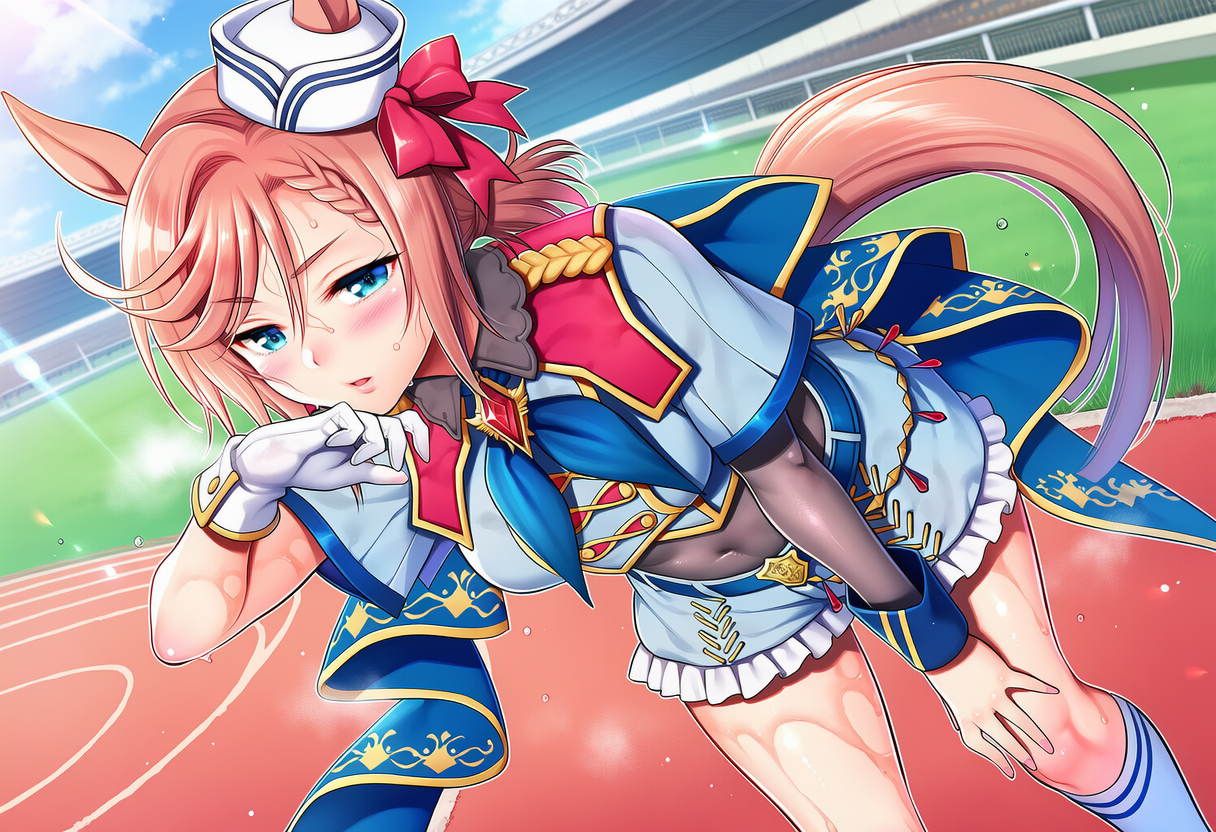 流れる汗