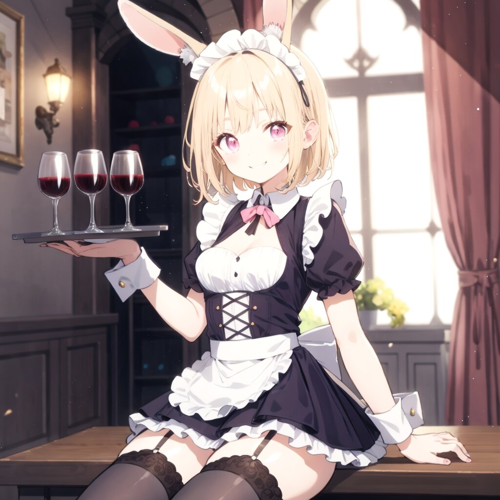 aqua版バニーメイド | の人気AIイラスト・グラビア