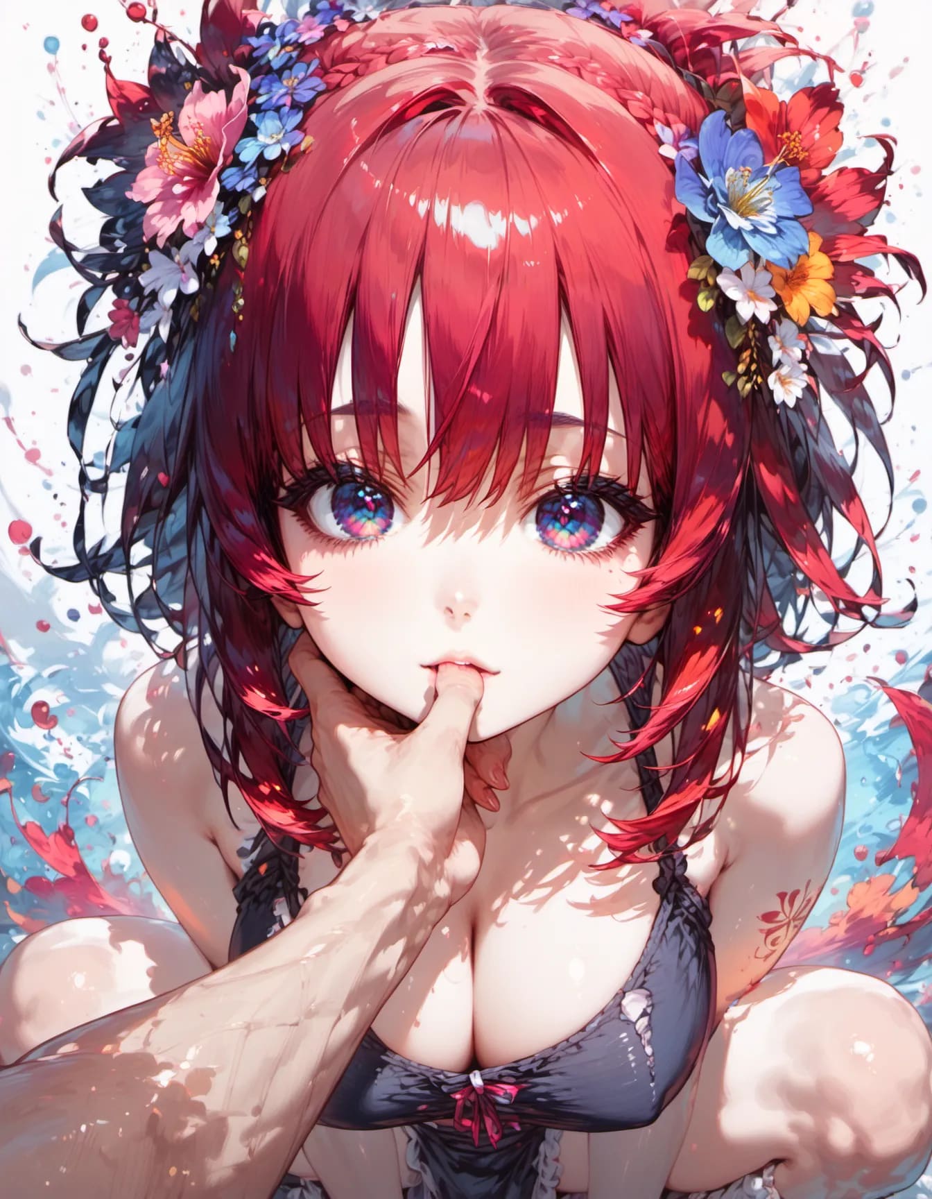 Vivid Flora and Heterochromia | の人気AIイラスト・グラビア