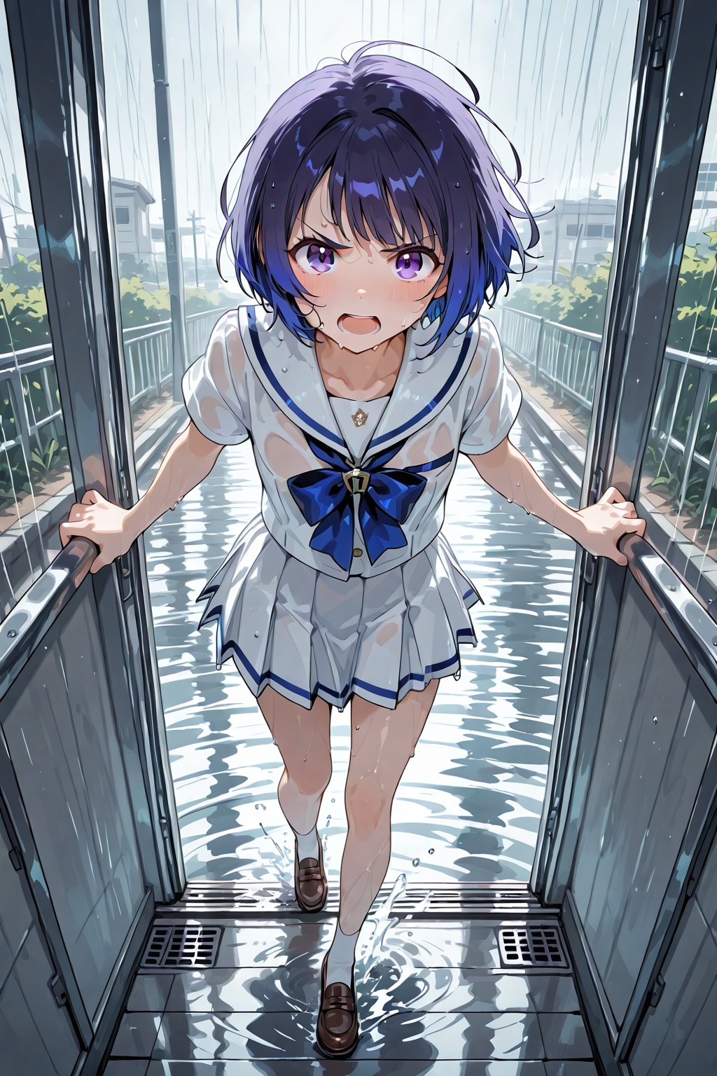 雨が降るなんて、聞いてない！ | の人気AIイラスト・グラビア