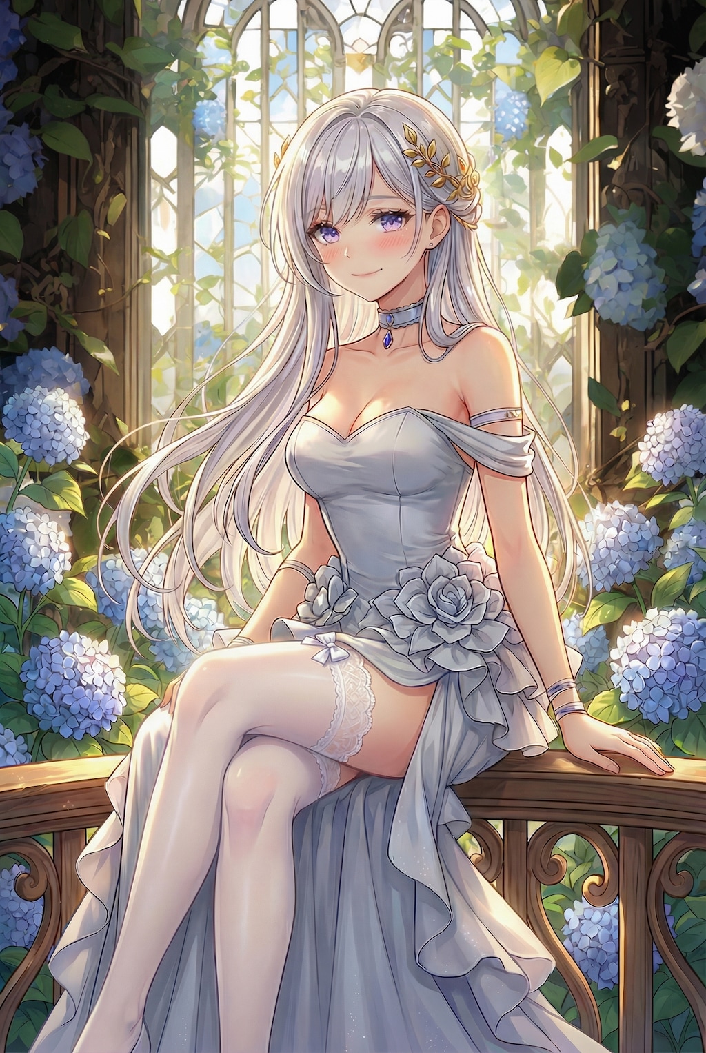 花の聖女、蒼穹の光に浴す