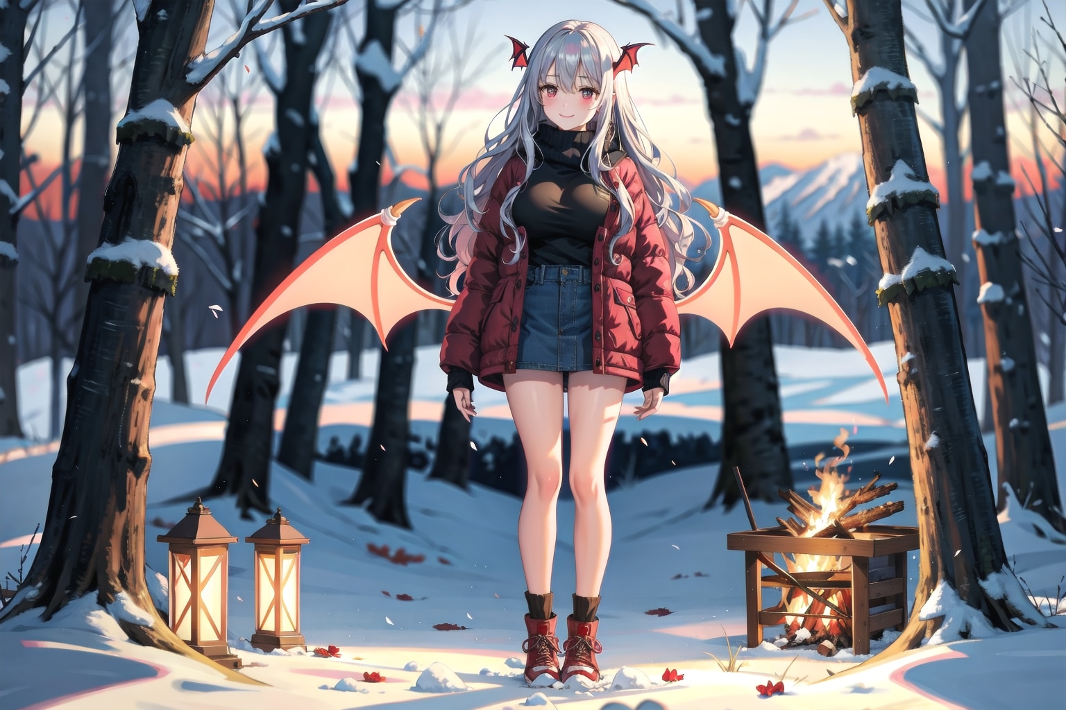 キャンプ(*´ω`*)企画作品です | の人気AIイラスト・グラビア