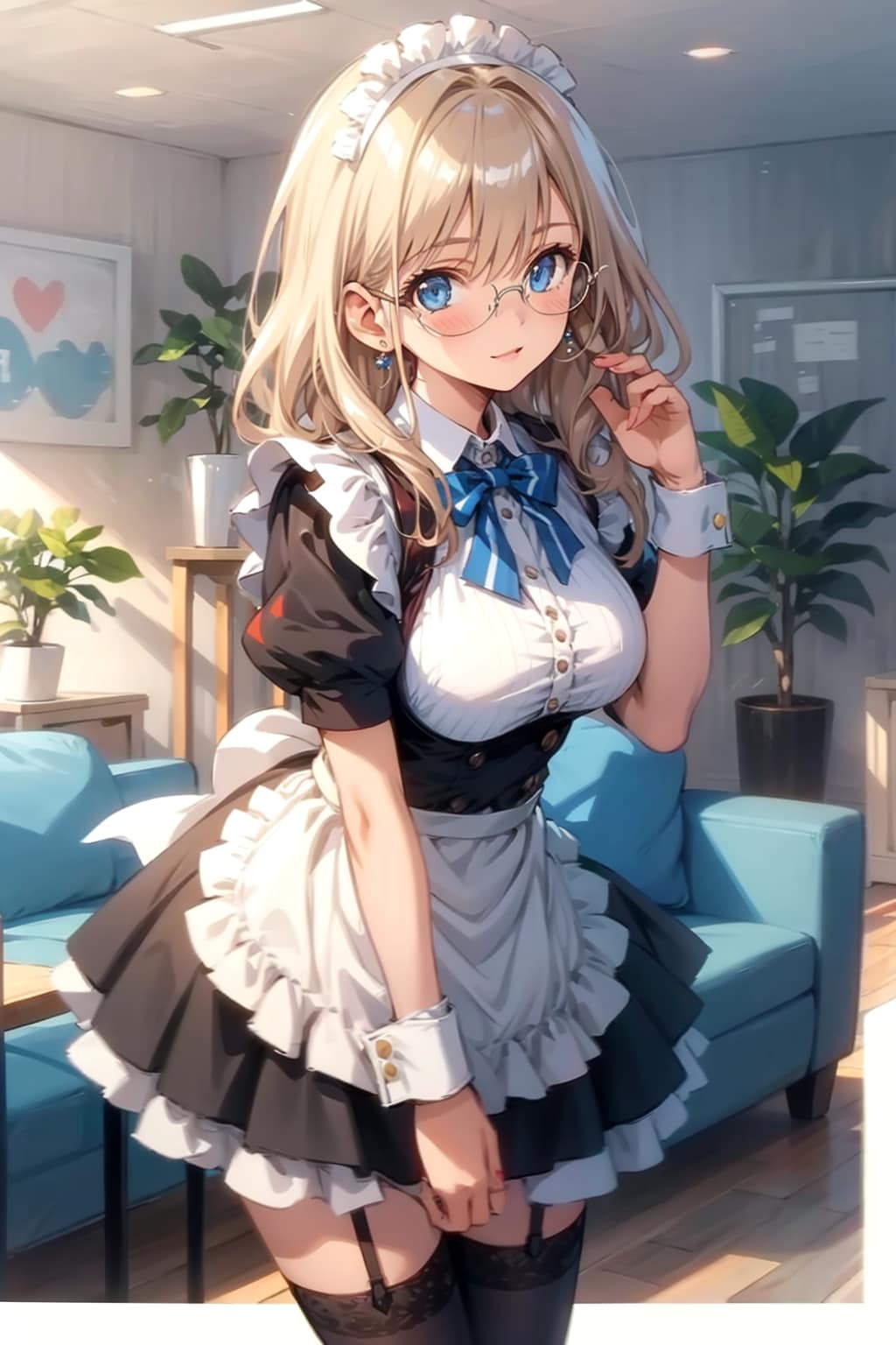 メガネ美少女メイド