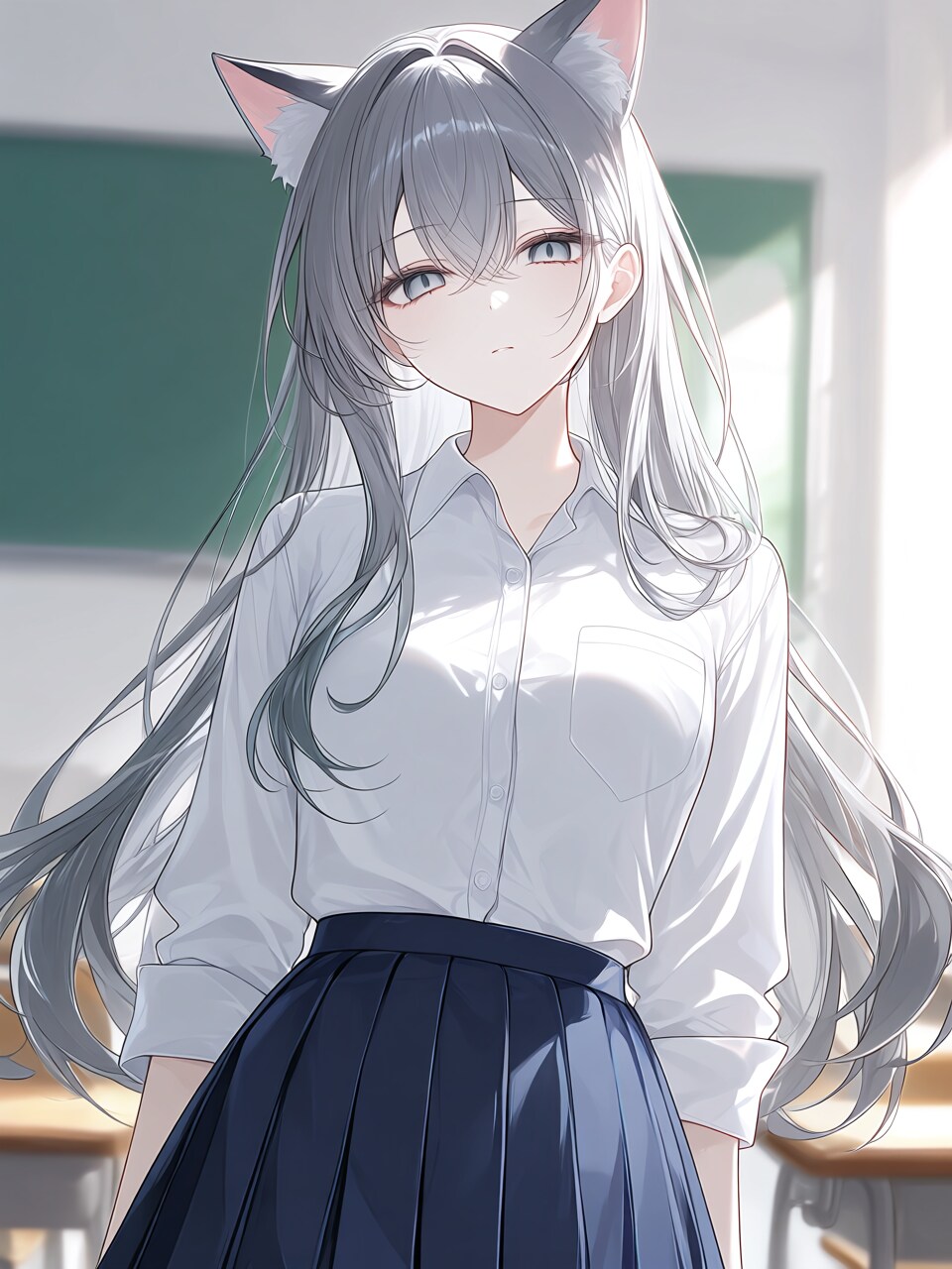 ネコミミの学生